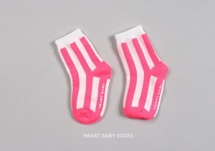 Heart Baby - Korean Children Fashion - #childofig - Neon Stripes Socks - 9