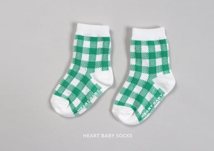 Heart Baby - Korean Children Fashion - #childofig - Cute Check Socks - 9