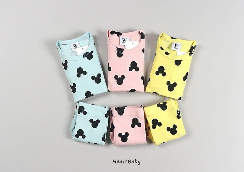 Heart Baby - Korean Children Fashion - #childofig - Circle Mickey Easywear - 4