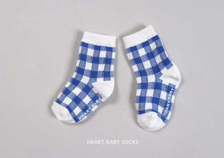 Heart Baby - Korean Children Fashion - #childrensboutique - Cute Check Socks - 10