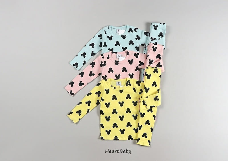 Heart Baby - Korean Children Fashion - #designkidswear - Circle Mickey Easywear - 5