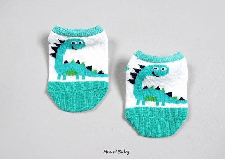 Heart Baby - Korean Children Fashion - #designkidswear - Dino Socks  - 2