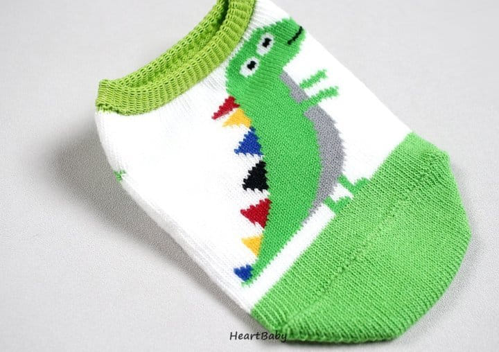 Heart Baby - Korean Children Fashion - #discoveringself - Dino Socks  - 3