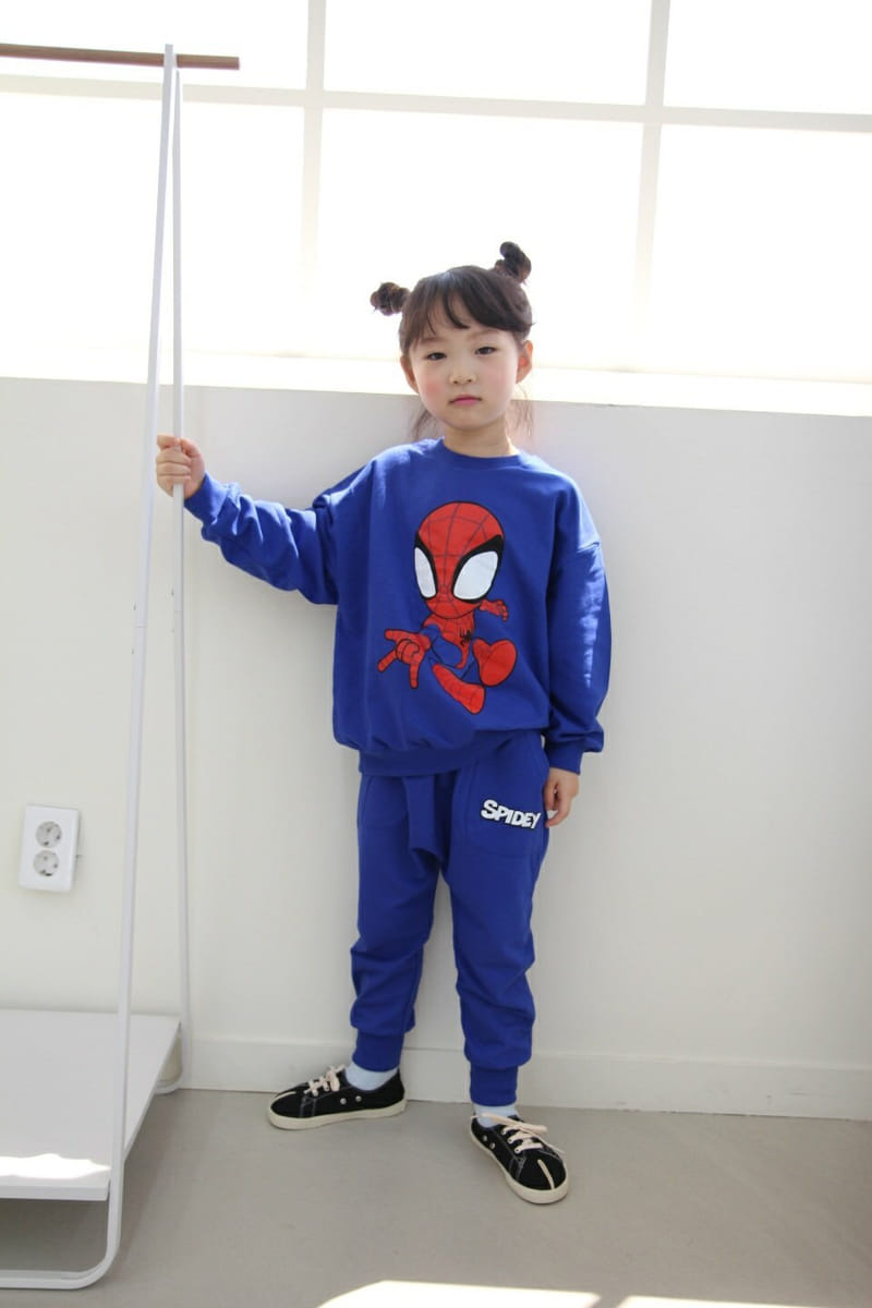 Heart Baby - Korean Children Fashion - #kidsshorts - Spider Man Top Bottom Set - 10