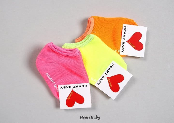 Heart Baby - Korean Children Fashion - #kidsshorts - Neon Socks - 3