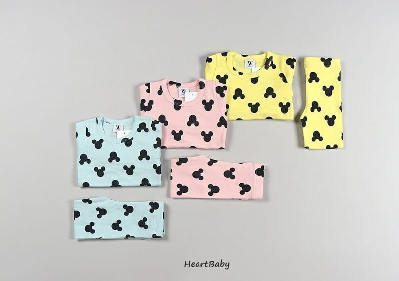 Heart Baby - Korean Children Fashion - #kidsstore - Circle Mickey Easywear - 9