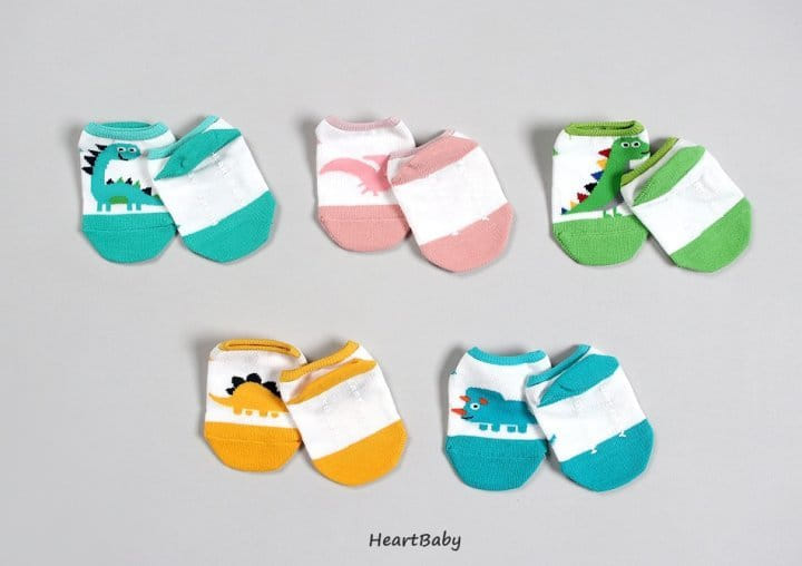 Heart Baby - Korean Children Fashion - #kidsstore - Dino Socks  - 6