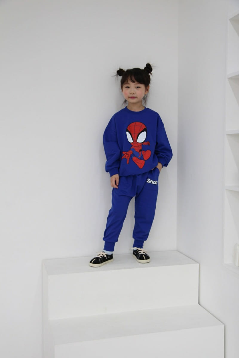 Heart Baby - Korean Children Fashion - #kidzfashiontrend - Spider Man Top Bottom Set - 12