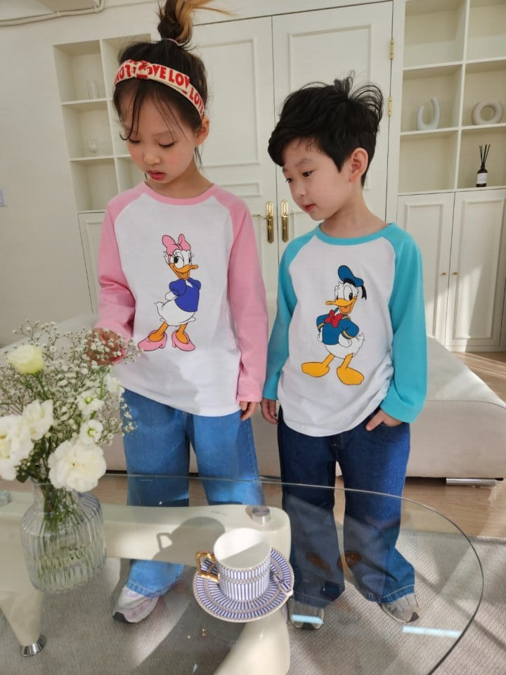 Heart Baby - Korean Children Fashion - #kidzfashiontrend - Mockey and friends Raglan Tee - 8