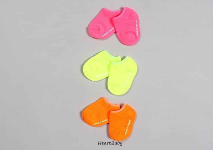 Heart Baby - Korean Children Fashion - #littlefashionista - Neon Socks - 7