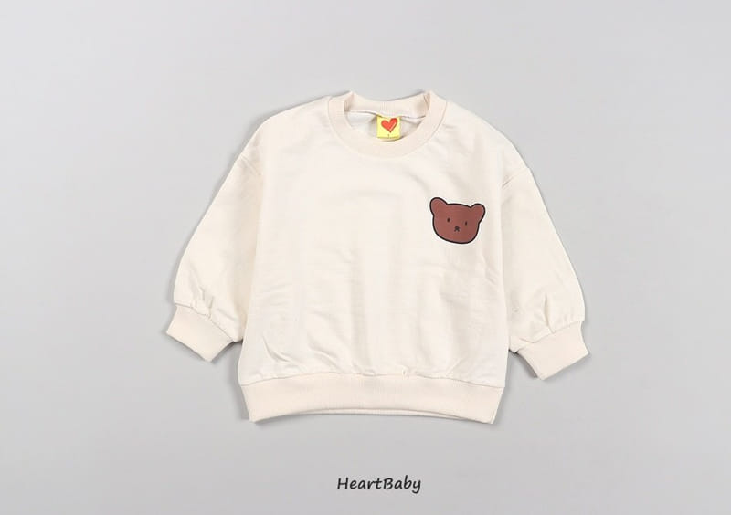 Heart Baby - Korean Children Fashion - #magicofchildhood - Bear Face Top Bottom Set - 11
