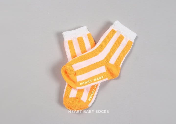 Heart Baby - Korean Children Fashion - #minifashionista - Neon Stripes Socks - 7