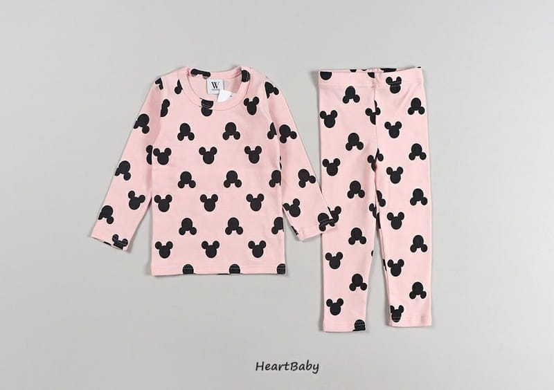 Heart Baby - Korean Children Fashion - #stylishchildhood - Circle Mickey Easywear - 2
