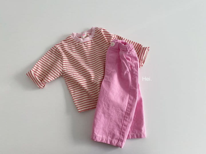 Hei - Korean Children Fashion - #childofig - Color Stripes Tee - 7
