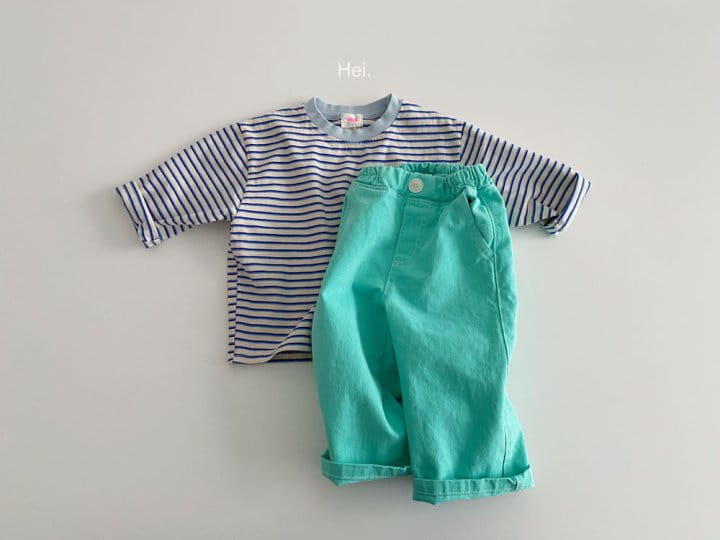 Hei - Korean Children Fashion - #designkidswear - Color Stripes Tee - 9