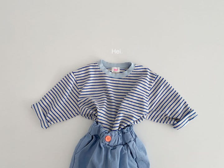 Hei - Korean Children Fashion - #kidsshorts - Color Stripes Tee - 12