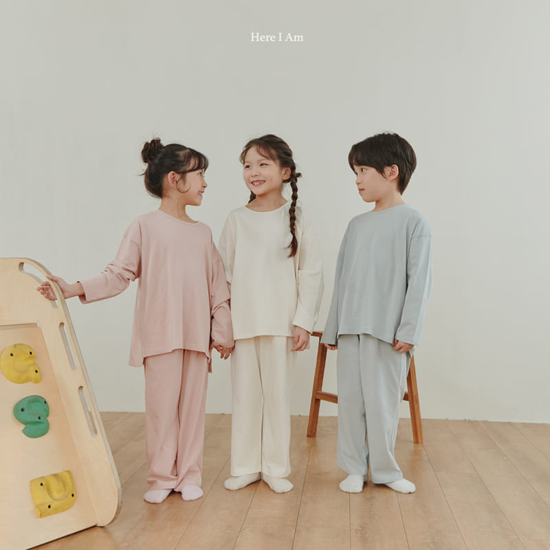 Here I Am - Korean Children Fashion - #Kfashion4kids - Elle Overfit Top Bottom Set - 2
