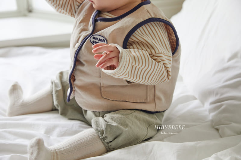 Hi Byebebe - Korean Baby Fashion - #babyboutique - Beige Reversible Vest