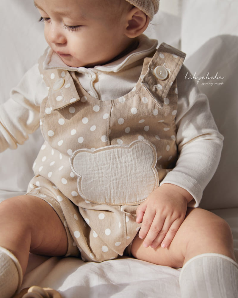 Hi Byebebe - Korean Baby Fashion - #babyboutique - Bear Pocket Dungarees - 8