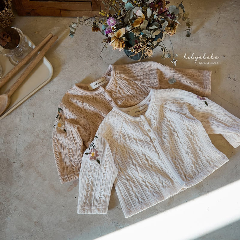 Hi Byebebe - Korean Baby Fashion - #babyboutiqueclothing - Knit Flower Embrodiery Cardigan - 11