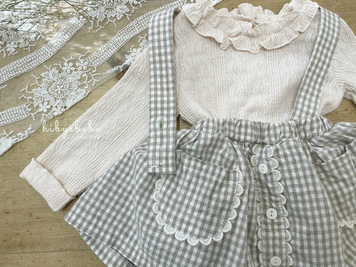 Hi Byebebe - Korean Baby Fashion - #babyboutiqueclothing - Yomi Lace Dungarees Skirt - 8