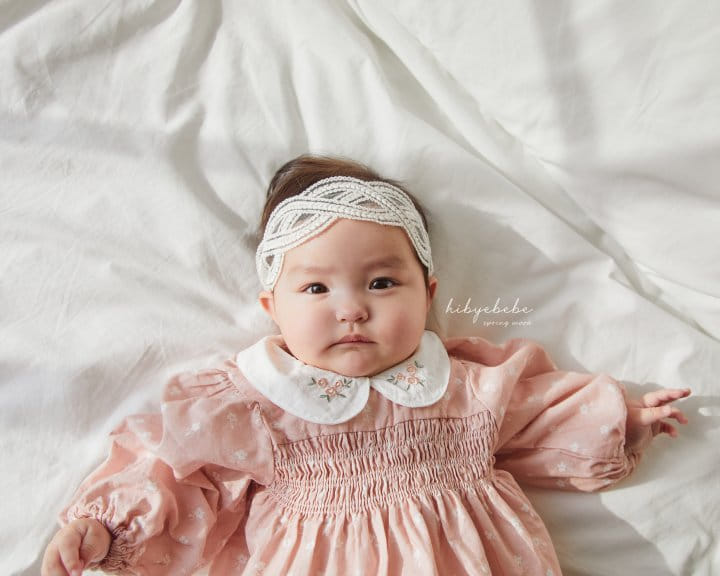 Hi Byebebe - Korean Baby Fashion - #babyfashion - Rose Collar Smocking Bodysuit - 9