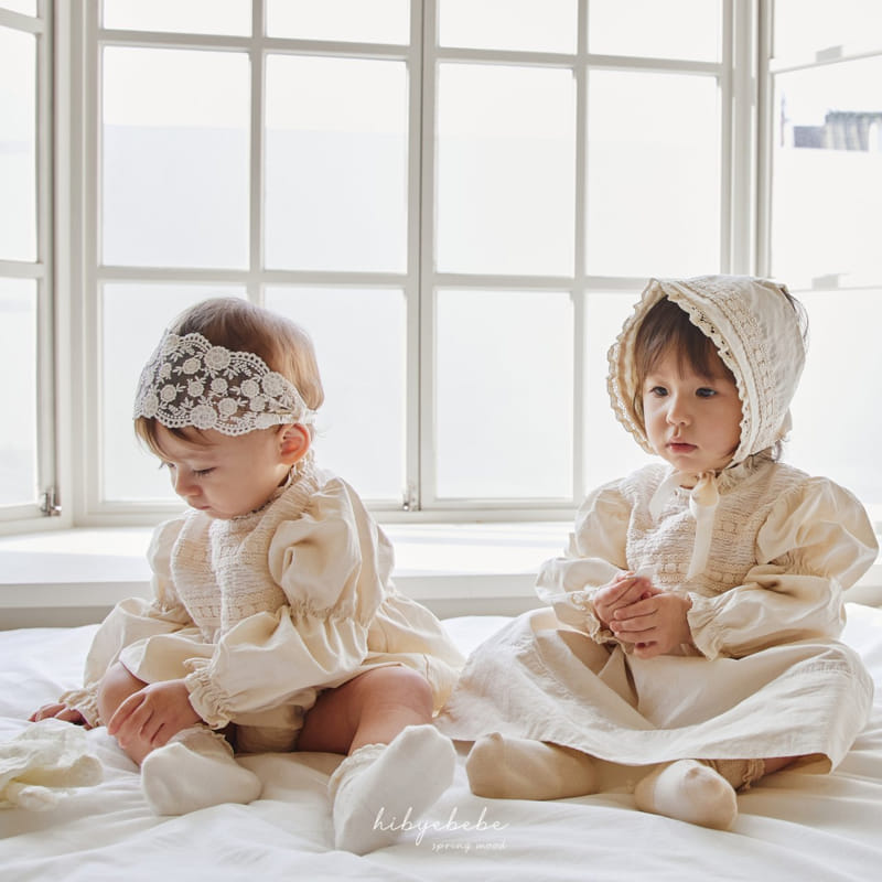 Hi Byebebe - Korean Baby Fashion - #babyoninstagram - Bonny Lace Bonnet - 10