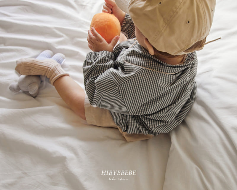 Hi Byebebe - Korean Baby Fashion - #babyoutfit - Eddy Check Jumper - 5