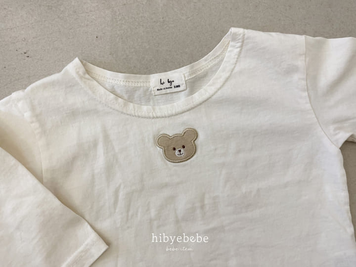 Hi Byebebe - Korean Baby Fashion - #babyootd - Bear Round Tee - 4