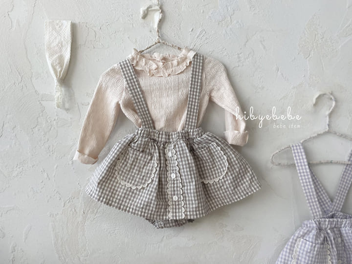 Hi Byebebe - Korean Baby Fashion - #babyoutfit - Yomi Lace Dungarees Skirt - 2