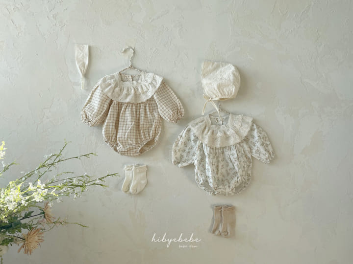 Hi Byebebe - Korean Baby Fashion - #babyoutfit - Square Lace Bodysuit