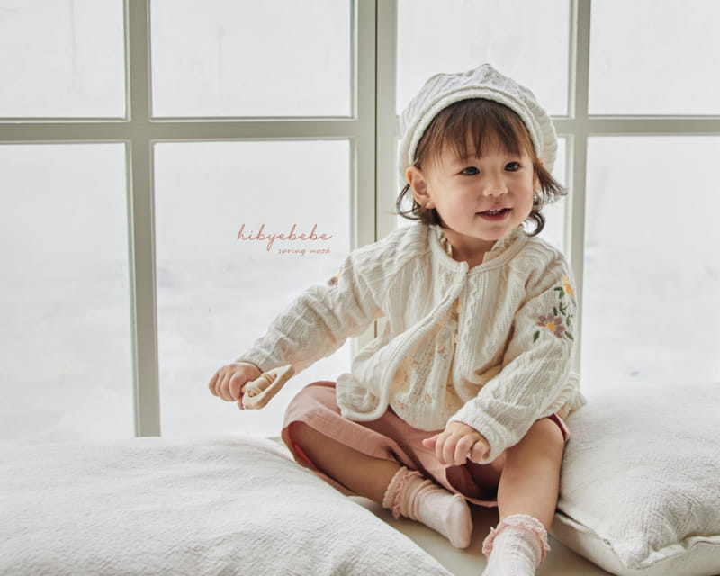 Hi Byebebe - Korean Baby Fashion - #onlinebabyboutique - Knit Flower Embrodiery Cardigan - 7
