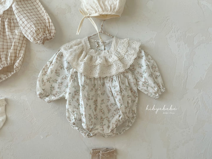 Hi Byebebe - Korean Baby Fashion - #onlinebabyboutique - Square Lace Bodysuit - 3