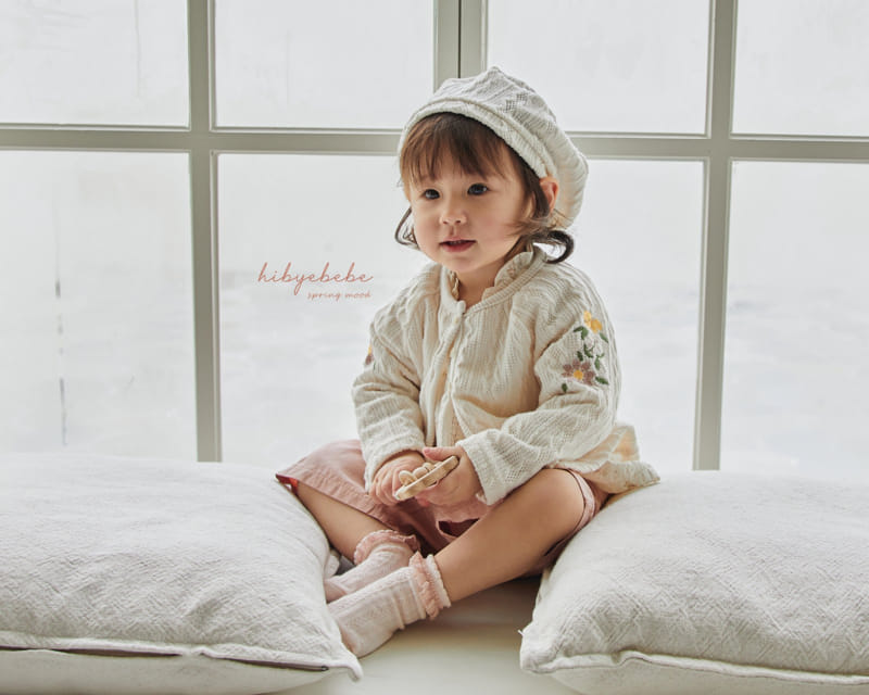 Hi Byebebe - Korean Baby Fashion - #onlinebabyshop - Knit Flower Embrodiery Cardigan - 8