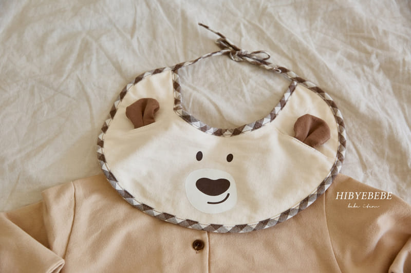 Hi Byebebe - Korean Baby Fashion - #smilingbaby - Circle Bear Bib Bodysuit - 12