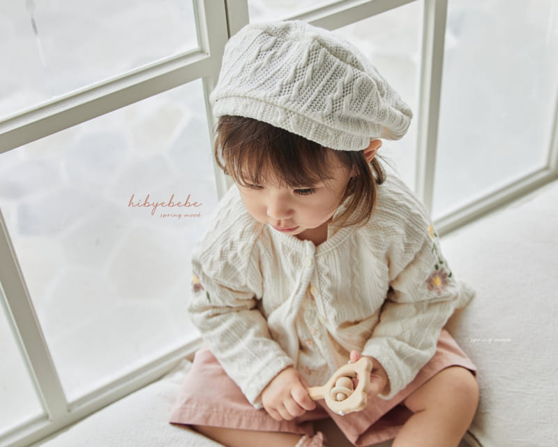 Hi Byebebe - Korean Baby Fashion - #smilingbaby - Knit Flower Embrodiery Cardigan - 9