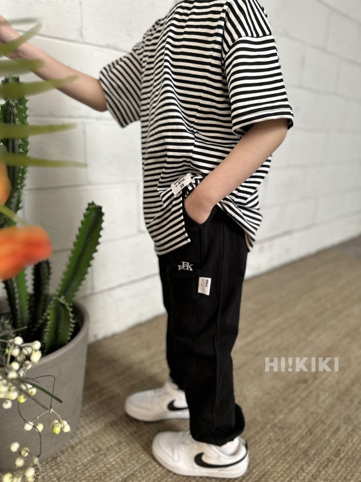 Hikiki - Korean Children Fashion - #childrensboutique - Slit Short Sleeves Tee - 4