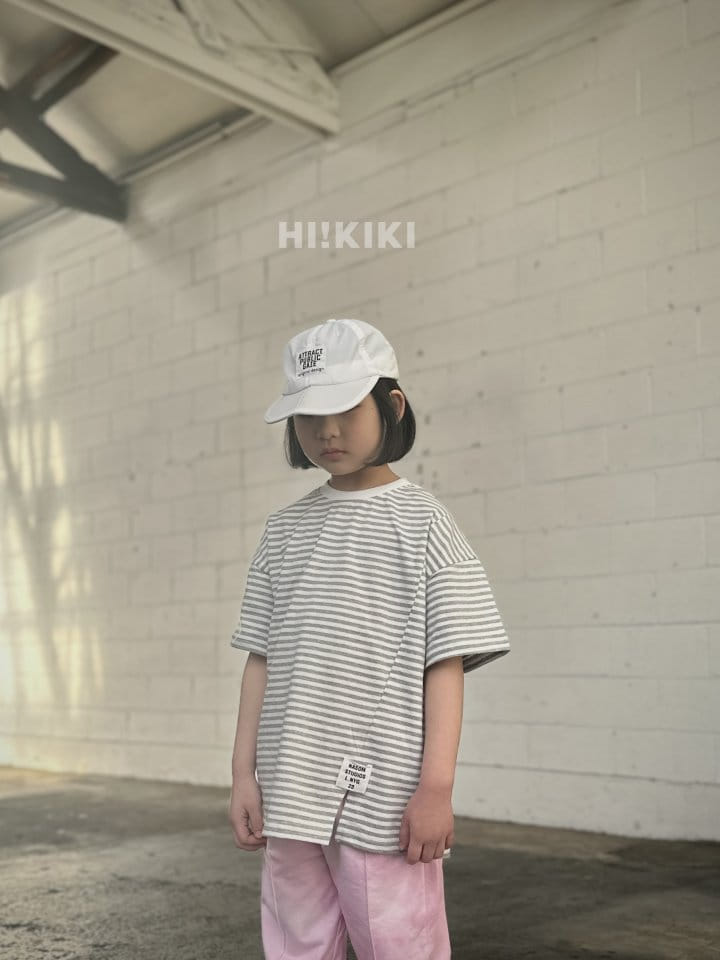 Hikiki - Korean Children Fashion - #kidsstore - Slit Short Sleeves Tee - 8