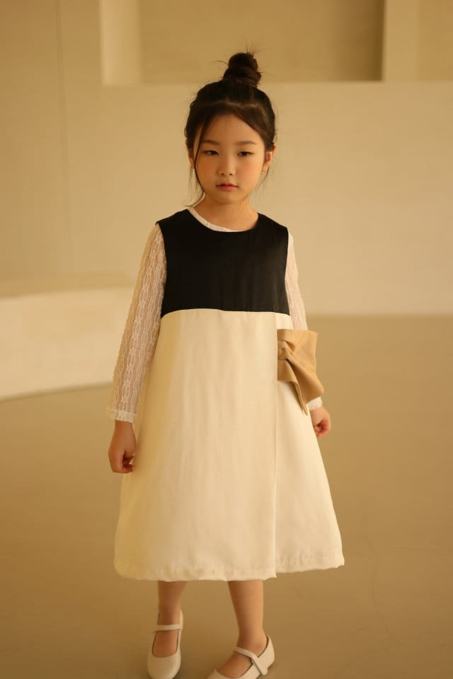Isis - Korean Children Fashion - #childofig - Ribbon C One-piece - 8