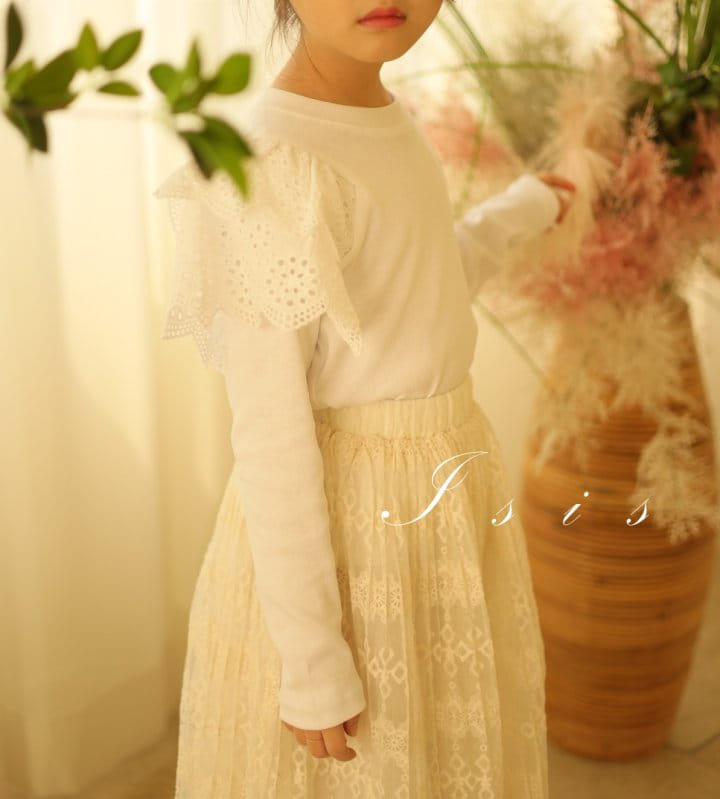 Isis - Korean Children Fashion - #kidsshorts - Winf Lace Tee - 11