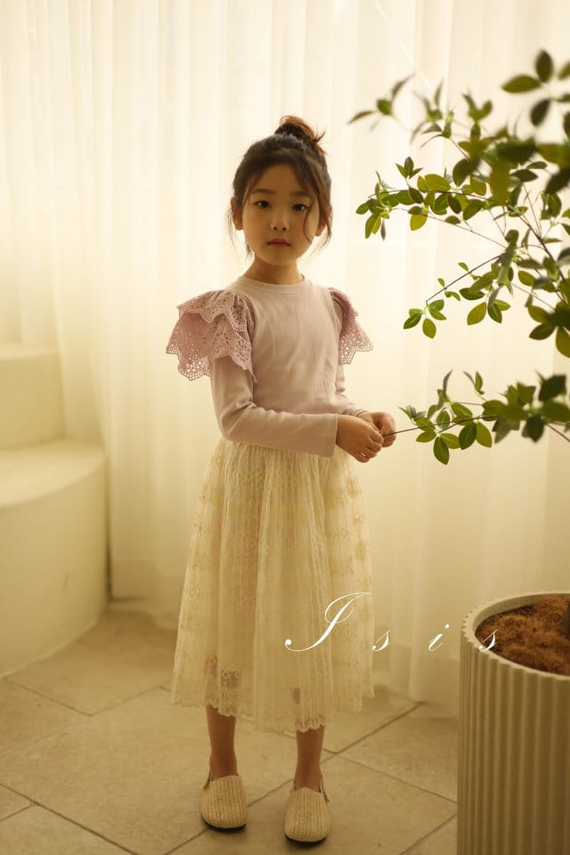 Isis - Korean Children Fashion - #kidsstore - Winf Lace Tee - 12