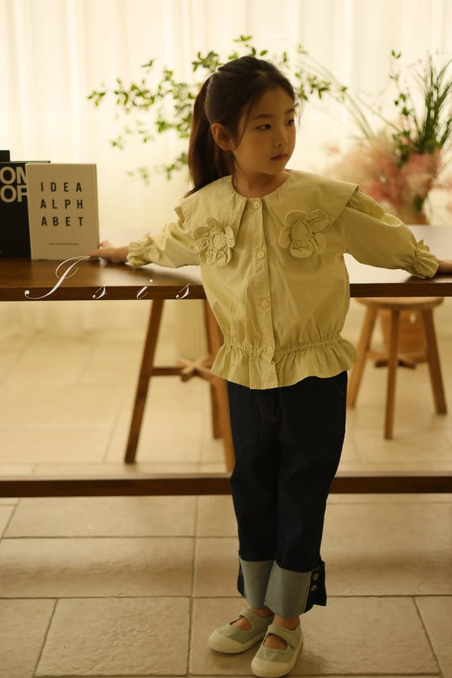 Isis - Korean Children Fashion - #minifashionista - Flower Blouse - 2