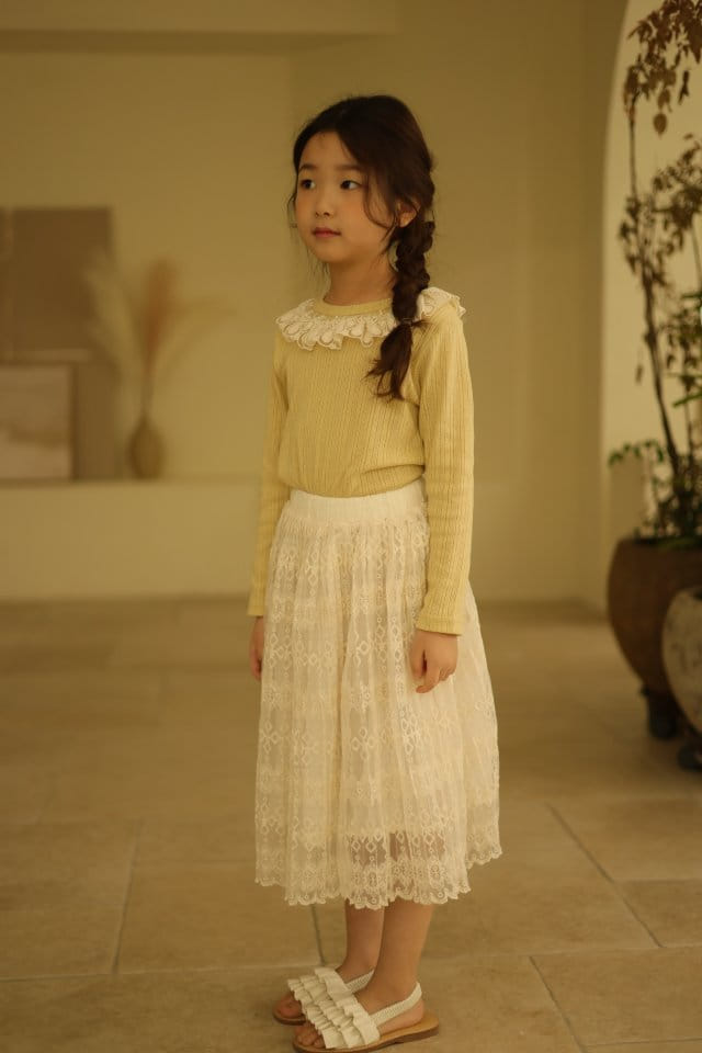 Isis - Korean Children Fashion - #prettylittlegirls - Punching Lace Tee - 6