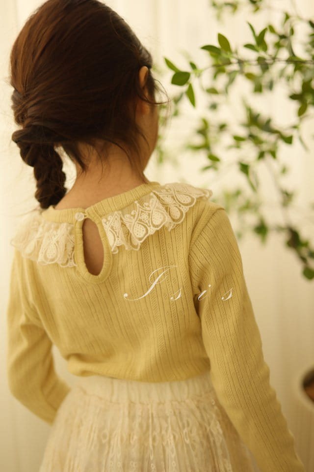 Isis - Korean Children Fashion - #stylishchildhood - Punching Lace Tee - 9