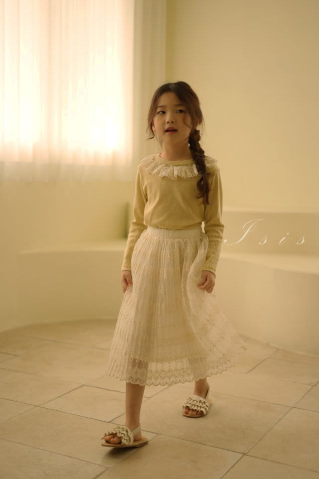 Isis - Korean Children Fashion - #todddlerfashion - Punching Lace Tee - 7