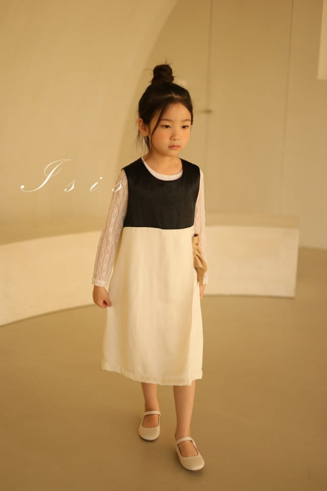 Isis - Korean Children Fashion - #todddlerfashion - Ribbon C One-piece - 5