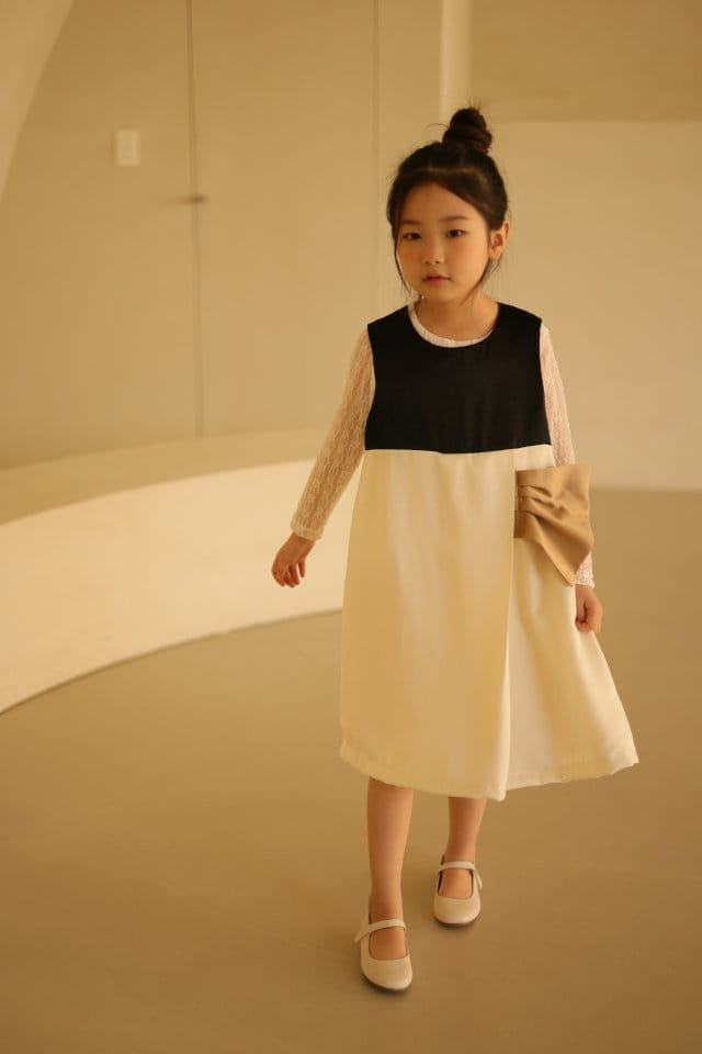 Isis - Korean Children Fashion - #toddlerclothing - Ribbon C One-piece - 6