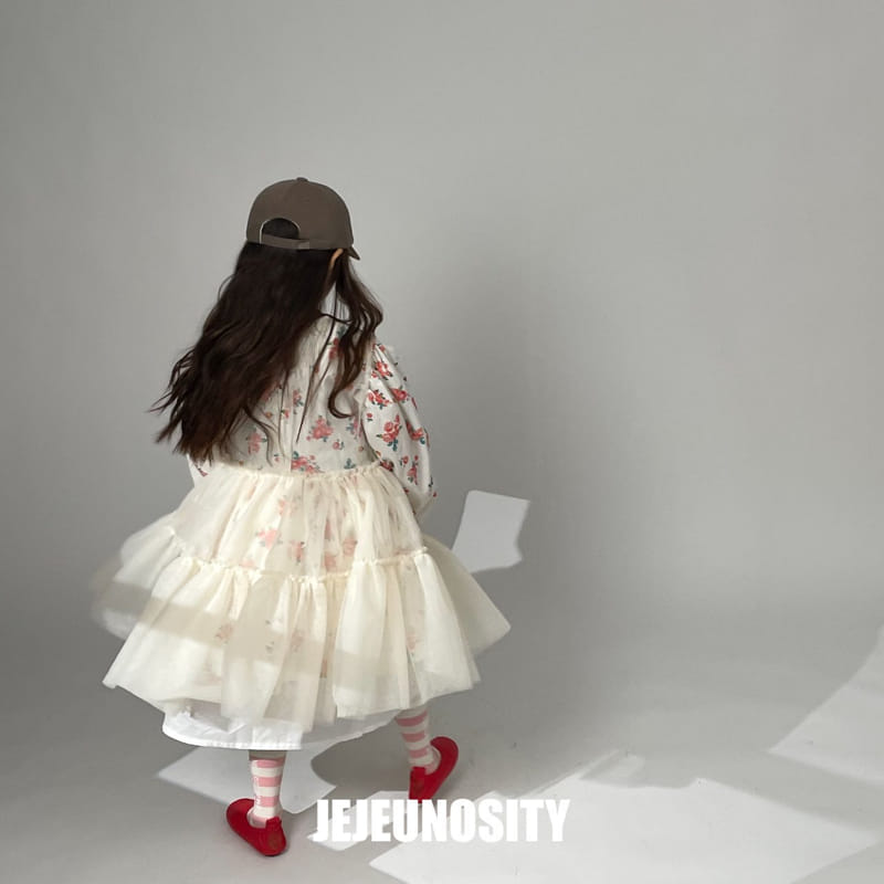 Jejeunosity - Korean Children Fashion - #kidsstore - Mesh Yellow One-piece - 4