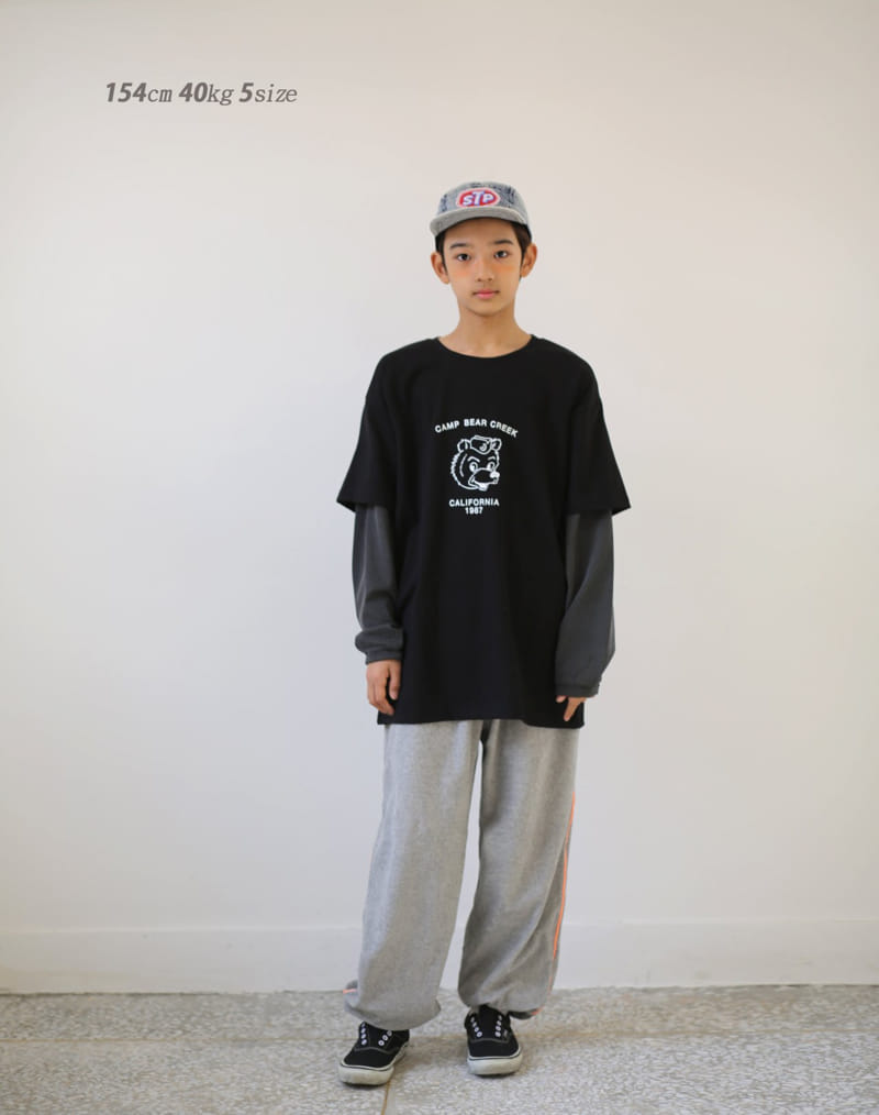 Jenny Basic - Korean Children Fashion - #kidzfashiontrend - Camp Layered Tee - 10