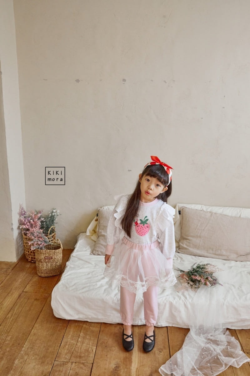 Kikimora - Korean Children Fashion - #Kfashion4kids - Lace Strawberry Tee - 9